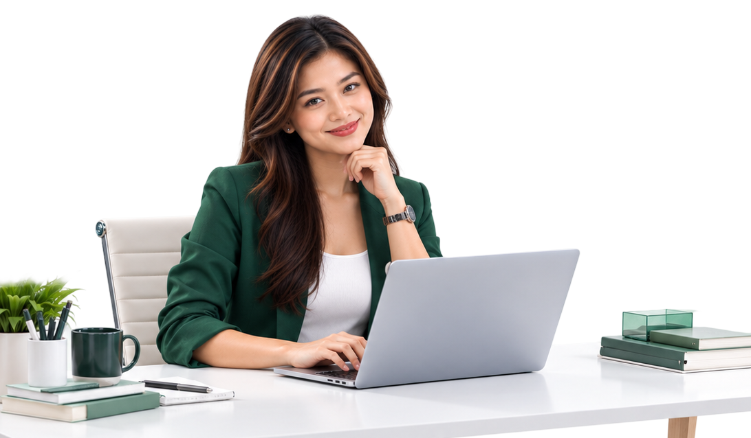 HR team member reviewing employee records on a laptop