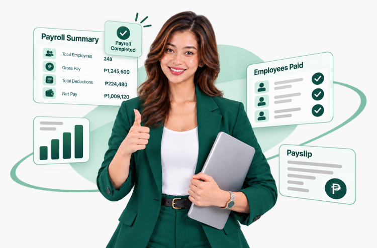 Payroll dashboard illustration