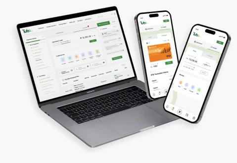 Tubo Organization Account dashboard on laptop and mobile