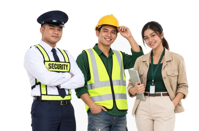 Security, field, and office staff using Tubo Timekeeping